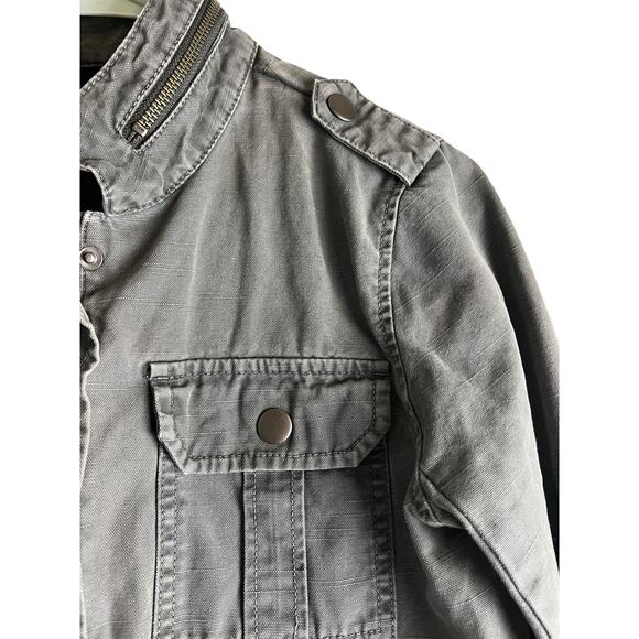 Trouvé Gray utility cargo jacket size XS Gorpcore Casual Basic Normcore - Picture 3 of 8
